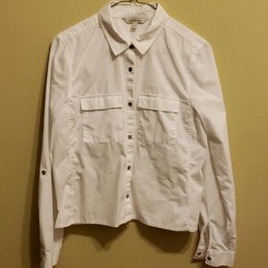 Calvin Klein snap button blouse